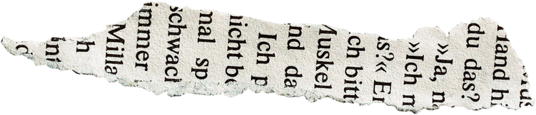 isolated torn paper newspaper